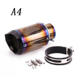 Slip On Universal Motorcycle Racing Exhaust Pipe Muffler Modified Escape without DB Killer 60mm For R25 MT09 CBR1000RR S1000RR2792