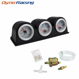 2'' 52MM Triple gauge kit Turbo boost Water Temperature Oil Pressure Gauge Car Metre YC100650290M