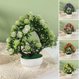 Decorative Flowers Fake Cherry Tomato Realistic Clear Texture Create Vitality Artificial Bonsai Home Decor