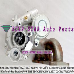 Turbocharger Turbo K03 53039700162 53039880248 53039880162 150 0142 For VW Golf 5 6 Polo 5 Scirocco Tiguan Touran 1 4L TSI BWK BMY282F