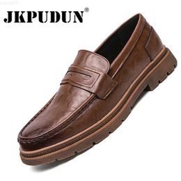 Dress Shoes Genuine Leather Men Loafers Luxury Brand Slip on British Business Casual Shoes Business Men Moccasins Comfortable Driving Shoes L230720