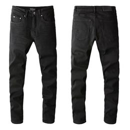 Perfect Black Style Designer Mens Jeans famous Brand Washed Design Casual Slim Slim-leg Jean Stretch Skinny Pants Straight Biker S192u