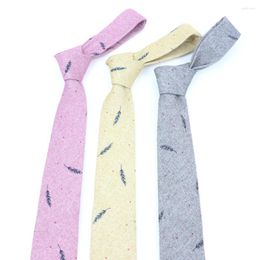 Bow Ties Fashion Cotton Tie Men's Suit Comfortable Male Skinny Slim Colourful Cravat Party