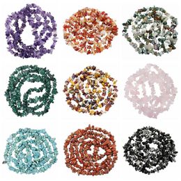 Loose Natural Chips Crystal Beads for Jewellery Making Drilled Polishd Irregular Raw Rock Stone Healing Gemstone Strands 32 inches214u