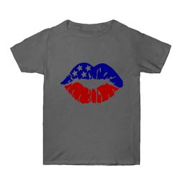 Women's New Lip Independence Day Minimalist T-shirt