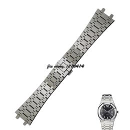 JAWODER Watchband Convex Surface Interface Wide Stainless Steel Bracelet Steel Wrist Strap Men women 20 26mm Accessories Watch for237L