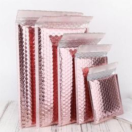 Rosegold Bubble Envelop Waterproof Foam Foil Mailing Bag For Gift Packaging & Wedding Favour Bag Mailing Envelopes232E