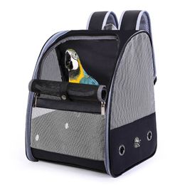 Bird Cages Cage Breathable Backpack Foldable Lightweight Outdoor Travel Multi Purpose PU Mesh Pet Parakeet Parrot Bag 230719