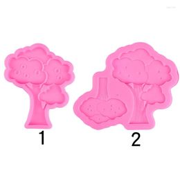 Baking Moulds Pine Pachira Macrocarpa Bonsai Creative Cake Topper Fondant Chocolate Biscuit Insert Liquid Silicone Mold Silicon