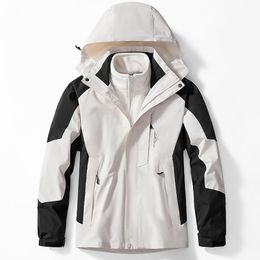 Men's Jackets Outdoor Waterproof Suit 's Two pieces Sets 3 in 1 Thick Warm Coats Camping Windbreaker Winter Coat Hiking Windproof 230719