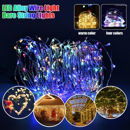 Strings 0.5-5m Christmas LED String Light Copper Wire Waterproof DIY Fairy Lights For Garland Wreath Party Wedding Decor