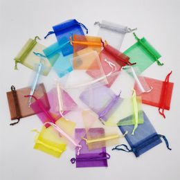 Gift Bag 7x9cm Small Organza Gift Bags For Packaging Display Storage Pouches Wedding Jewellery Christmas Diy240E