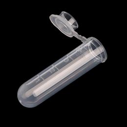 50Pcs 5ml Plastic Clear Test Centrifuge Tubes Snap Cap Vials Sample Lab Container New Laboratory D142838