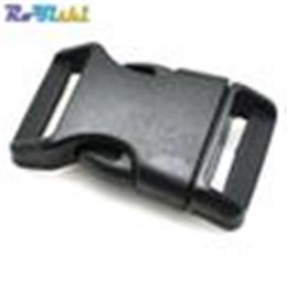 50pcs lot 1 25mmContoured Curved For Paracord Bracelet & Dog Harness Plastic Buckle Black Backpack Straps Webbing251b