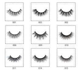 3D soft three -dimensional imitation mink fake eyelashes, many style choices, support custom logo