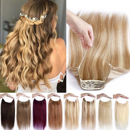 Human Hair Products on the market slilcone ring on new halo hair flip hair extensions with 100g one pack274v