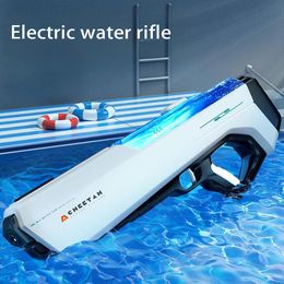 Sand Play Water Fun Automatic water suction electric gun High tech automatic game pressure toy Childrens summer 230719