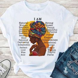 Feminist God Says You Are Black Girl Print Short Sleeve T-shirt Girl