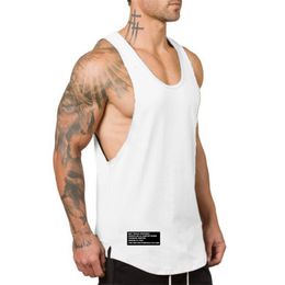Men's Tank Tops Mens Running Gym Fitness Sleeveless Muscle Top Workout Sporting Wear Casual Bodybuilding Singlets Clothing Fashion Vest 230720