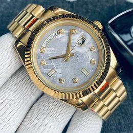 Week mens watches DATE automatic machine 40mm stainless steel strap sapphire With diamond hidden folding buckle Roleax ot beer 36mm womens Roleax XYVRS