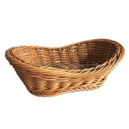 Storage Baskets Woven Seagrass Basket Of St Wicker For Home Table Fruit Bread Towels Small Kitchen Container Set Drop Delivery Garde Dhzhf