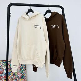 Men's Hoodies 2023ss Broken Planet Market BPM Letter Logo Print Oversized Hoodie Men's Clothing Woman Clothes Streetwear Hooded