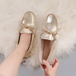 Dress Shoes 100% Genuine leather Women flats Brand Handmade Women Casual leather shoes Leather Moccasin Fashion Women Driving Shoes 230719