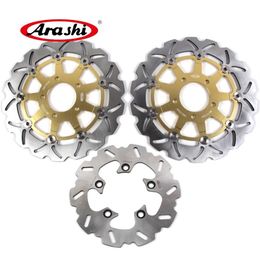 ARASHI For Suzuki SV650 2003 - 2010 Front Rear Brake Rotors Disk Disc Motorcycle Accessories SV650S SV 650 2004 2005 2006 2007 200229V