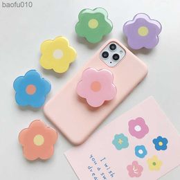 New Epoxy Resin Universal Fresh And Lovely Flowers Foldable Grip Tok Bracket Mobile Phone Ring Bracket Mobile Phone Accessories L230619