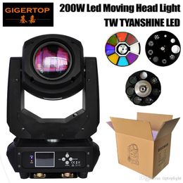 Gigertop Stage Light 200W Professional Lighting Spot 200 Watt Gobo LED Moving Head Aura Effect DMX for DJ Disco Party Stage Live S2256