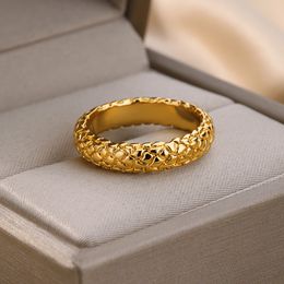 Stainless Steel Snake Rings for Women Vintage Gold Plated Finger Ring Luxury Elegant Jewerly Accessories anillos