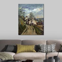 Large Abstract Canvas Art the House of Dr. Gachet in Auvers Paul Cezanne Hand Painted Oil Painting Statement Piece for Home