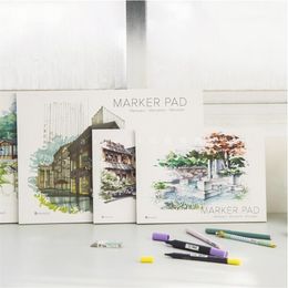 A3 A4 Marker Pen Notebook Marker Sketchbook 32 Sheets Thick Paper160g Colour pencils notebooks239f
