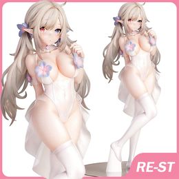 Anime Manga 25CM Anime Figure Pure White Elf Pvc Action Figure Home/Office Decoration Japanese Anime Collection toys