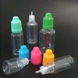 5ML 10ML 15ML 20ML 30ML PET Plastic Dropper Empty Bottles With Childproof Cap Long Thin Tip Idcbw