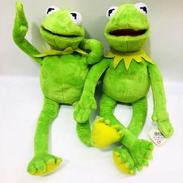 Puppets 60cm236inch The Muppets KERMIT FROG Stuffed animals Hand puppet Plush Baby Boy Toys for Children Birthday Gift 230719
