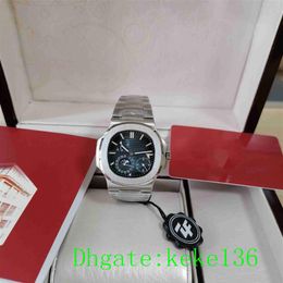 Perfect watches ZF 5712 1A-001 5712 40mm 904L Blue Dial waterproof Sapphire Cal 240 PS IRM C LU power reserve Mechanical Automatic289i