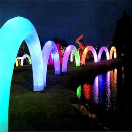 4m High Inflatable Balloon Inflatable Arch With LED Strip For the Music Party Stage Event Show267t