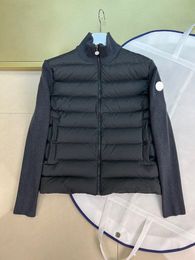 2024 Новая экрана буква Monclair Jacket Design Mens Down Jacket Осень Значок Зимний Руки Мужчина вязаная куртка дизайнерская куртка мужская стойкая оболочка 932