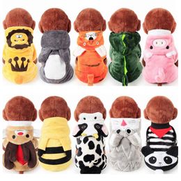 Cheapest Multi-Choice Soft Coral Fleece Winter Dog Clothes Pajamas Dog Jumpsuit Winter Overalls for Dogs CAH035320c