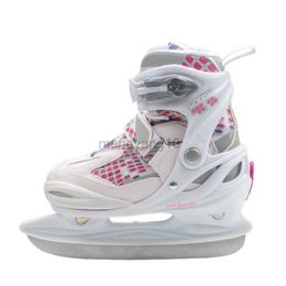 Inline Roller Skates 1 Pair Thermal Thicken Ice Hockey Skates Shoes Nylon Professional Ice Skating Blade Shoe Comfortable Beginner Teenagers Kids HKD230720