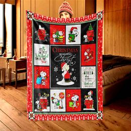 Blankets Swaddling Christmas Halloween Pattern Flannel Throw Blanket Soft Warm Cosy for Sofa Bed Decor Blanket Kid Adult Festival Gift Home Bedroom 230720
