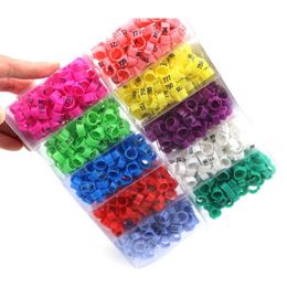 Other Pet Supplies 1000 Pcs 10 Colours Bird Foot Ring Plastic Poultry Leg Ring With Numbers Competition Recognition Circle Parrot C255H