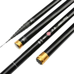 High Carbon 8m 9m 10m 11m 12m 13m Power Hand Pole Fishing Rod Ultra Hard Super Light Telescopic Rod Stick Spare tip A119204A