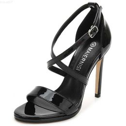 Sandals Fashion High Heels Sexy Women's Pumps Women Shoes 2023 Spring New Stiletto Super High Heels 11 Cm Large Size 41 42 43 44 45 46 L230720