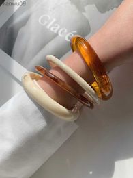 MODOMA Vintage Amber Acrylic Bracelet For Women 2022 Simple Sense Of Luxury Bangles Female Classic Party Jewellery Accessories L230704