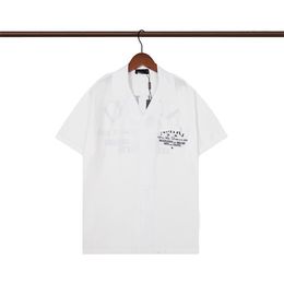#2 High quality designer mens casual shirt burbereys mens Camisas De Hombre Fashion geometric Cheque print short sleeved lapel business versatile M-3XL 016