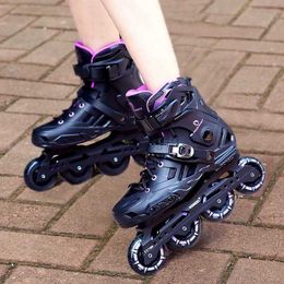 Inline Roller Skates Professional Inline Speed Roller Skates Adult Woman Man Skating 4-Wheels Shoes College Students Outdoor Patines Freeskate HKD230720