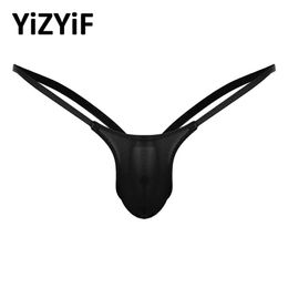 Mens Lingerie Jockstrap Bikini Thong G-string Underwear Low Rise Jockstrap Open Back Stretch Bikini G-string Briefs Underwear249U