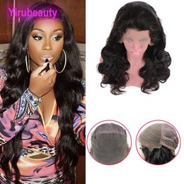 Indiian Human Hair Lace Wigs Pre Plucked 12-30inch Body Wave Full Lace Wig Natural Colour Curl Virgin Hair Products263u